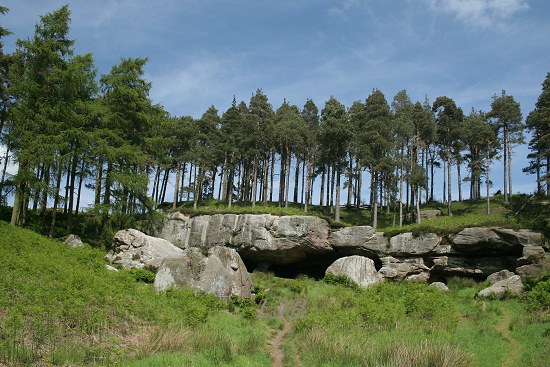 St. Cuthberts Cave, Northumberland.
