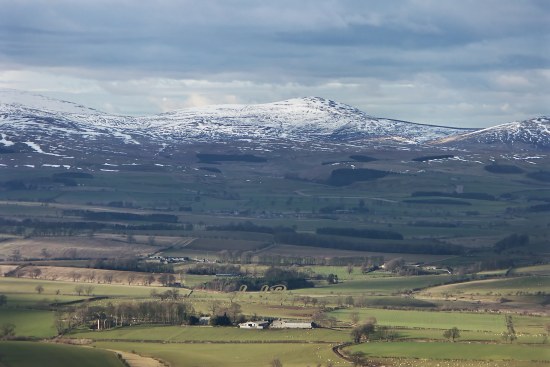 Cheviot Hills seen from Simonside, Northumberland.