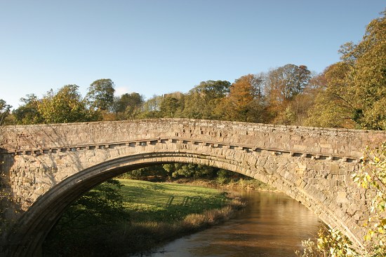 Twizel Bridge, River Till, North Northumberland.