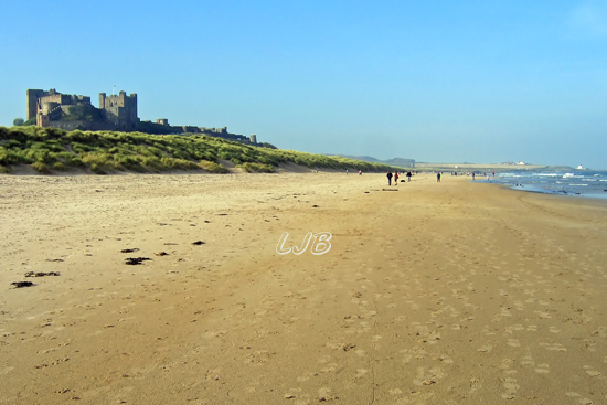 Bamburgh Beach, Northumberland Coast.