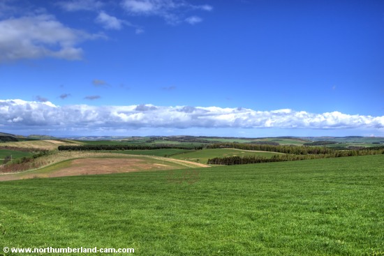 View from Roseden Edge, Northumberland.