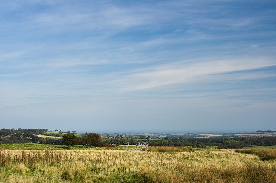 View to the coast from Alnwick Moor.