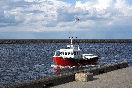 Fishing boat at Amble.
