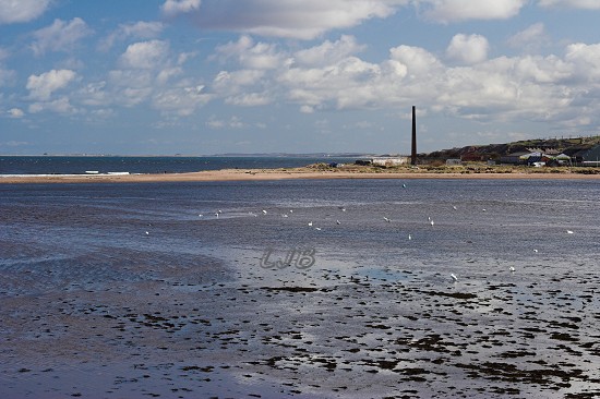 View across the River Tweed from Berwick, Northumberland.