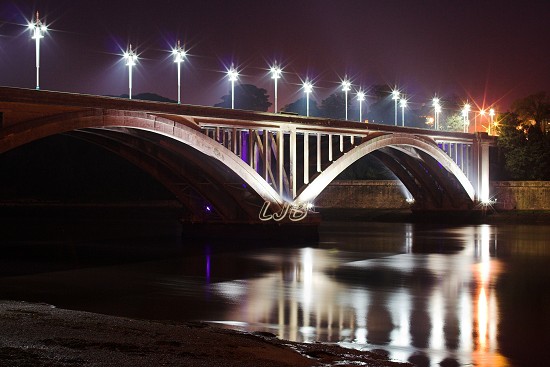 Berwick at night.