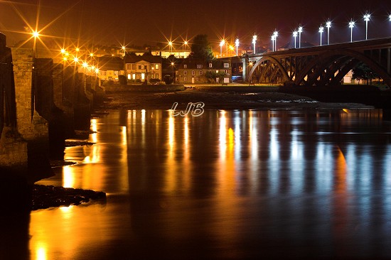 Berwick at night.