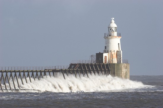 Blyth East Pier Lighthouse, Northumberland Coast.