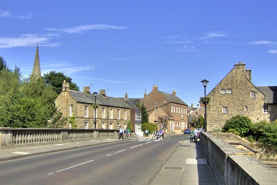 Bridge over the River Wansbeck, Morpeth, Northumberland.