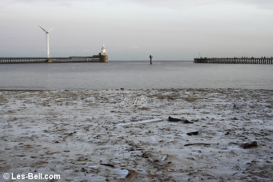 Frosty beach at Blyth.