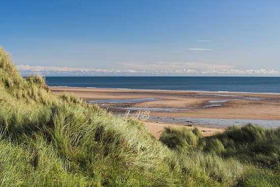 Sand dunes at Druridge Bay.