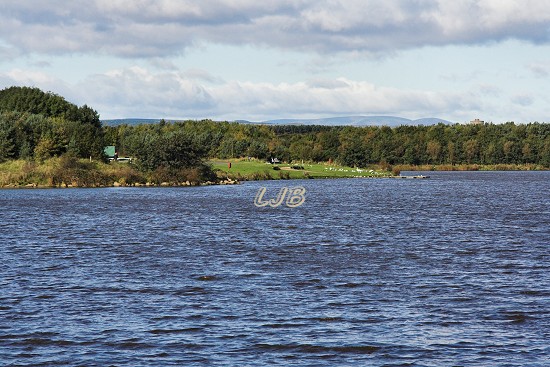 Ladyburn Lake and Cheviot Hills.