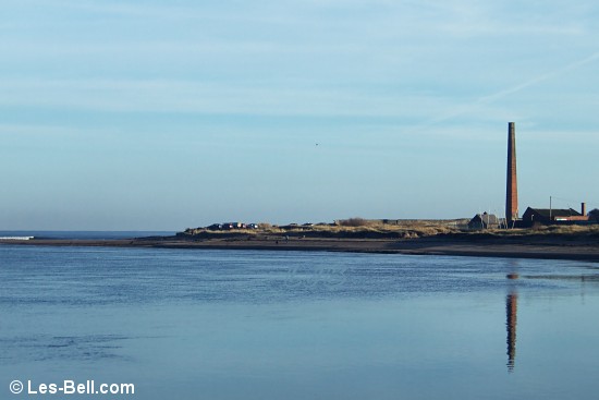View across the River Tweed to Berwick from Spittal.