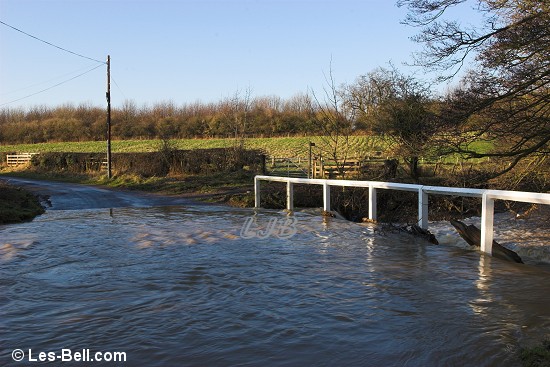 Ford over River Lyne at Ulgham, Northumberland.