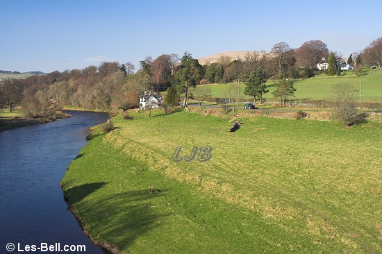 Melrose, River Tweed and Gattonside walk, Scottish Borders.