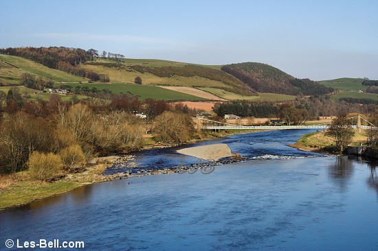Melrose, River Tweed and Gattonside walk, Scottish Borders.