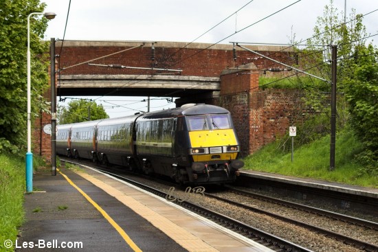 Train at Pegswood, Northumberland.