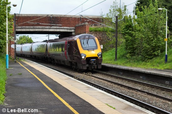 Train at Pegswood, Northumberland.