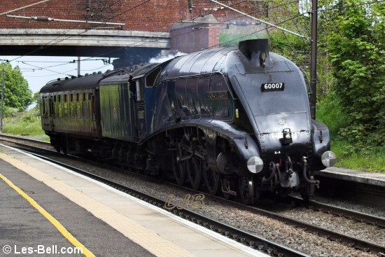 Steam Train at Pegswood, Northumberland.