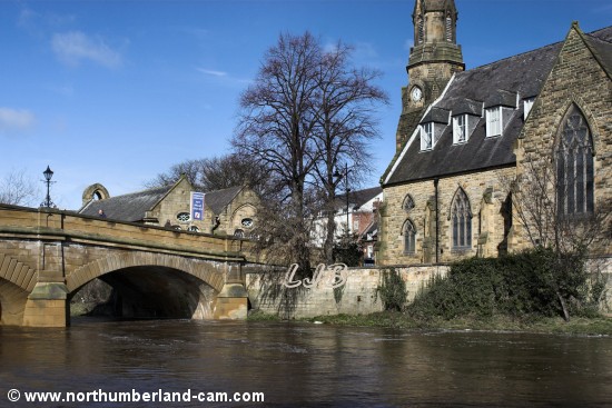 River Wansbeck and Telford Bridge, Morpeth.
