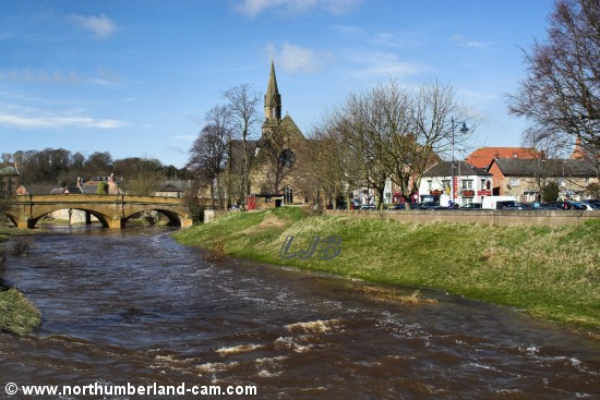River Wansbeck and Telford Bridge, Morpeth.