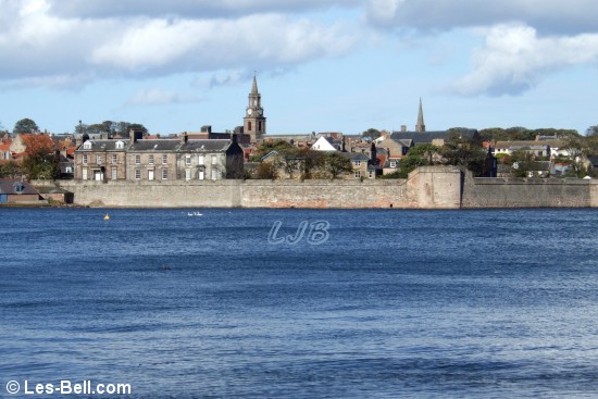View across the River Tweed to Berwick.