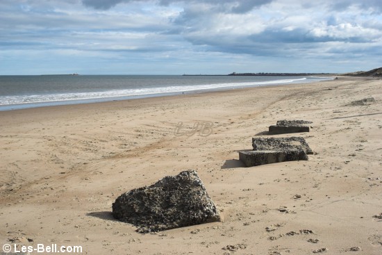 Warkworth Beach, looking south to Amble.