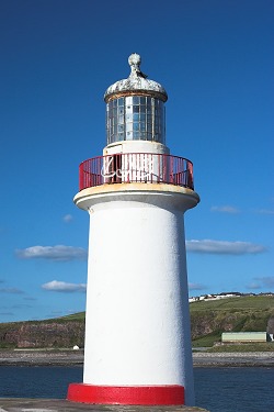 Lighthouse on Whitehaven West Pier.
