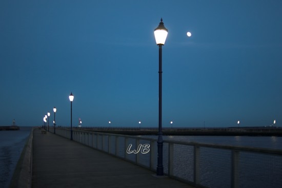 Moonlight at Amble, Northumberland Coast