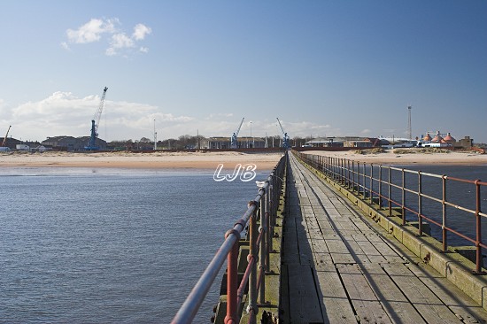 Blyth South Pier and Beach, Northumberland Coast.
